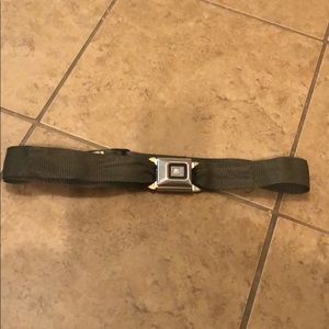 Vintage seat belt buckle belt